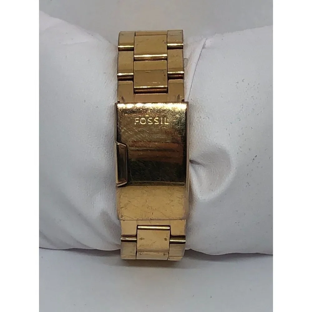 Fossil AM4533 Women's Stainless Steel Analog Taupe Dial Quartz Wrist Watch QB312
